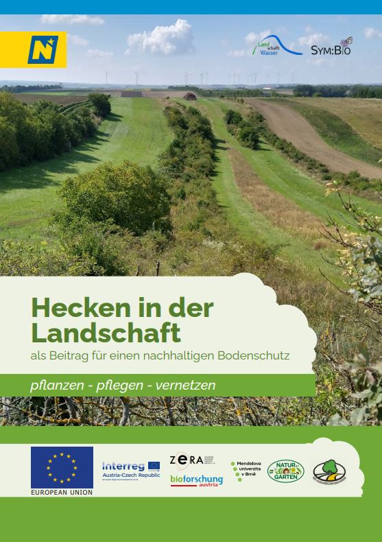 Cover der Informationsbroschüre "Hecken in der Landschaft" vom Verein Land schafft Wasser