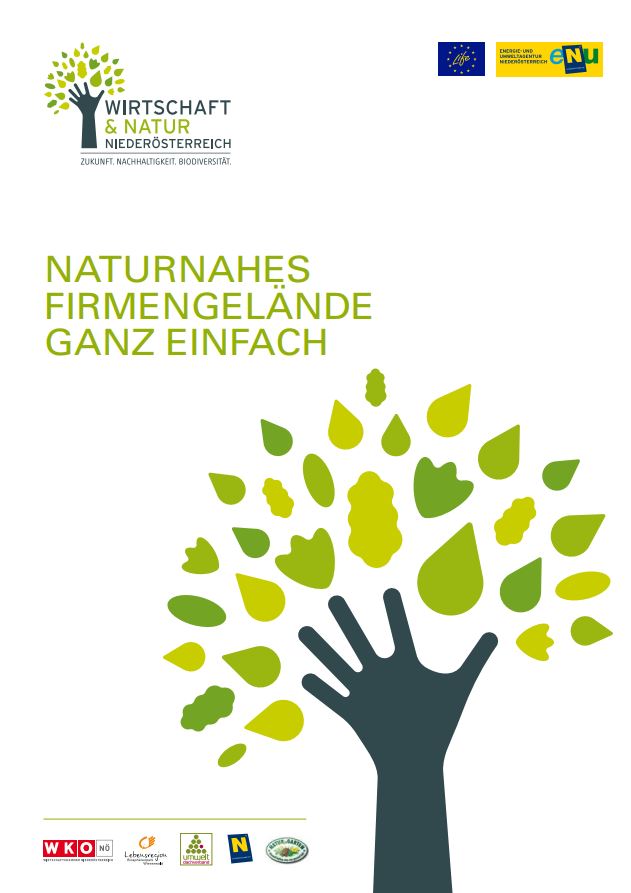 Cover des Infoblattes der eNu "Naturnahes Firmengelände: Ganz einfach"