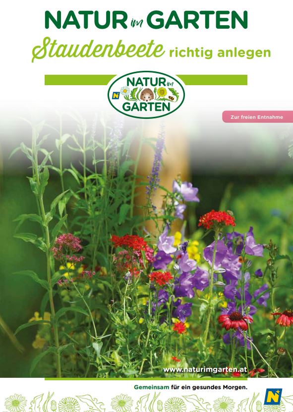 Cover der Broschüre "Staudenbeete" von Natur im Garten