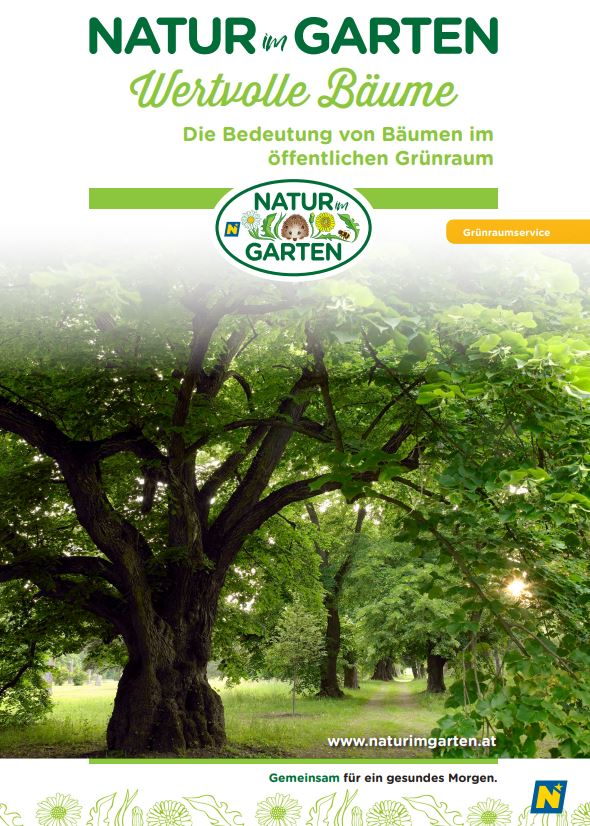 Cover der Broschüre "Wertvolle Bäume" von Natur im Garten