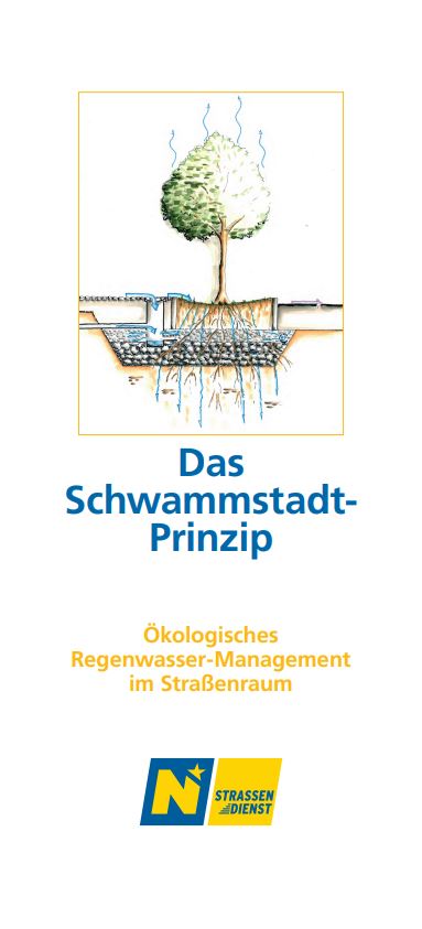 Cover des Folders: Das Schwammstadt-Prinzip